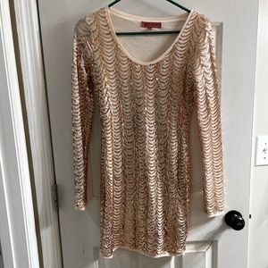 Gold Sequin Dress